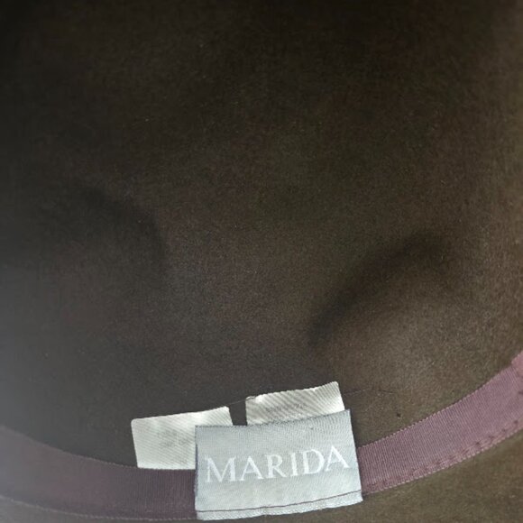 Women's Brown Felt Formal Hat - Picture 4 of 5